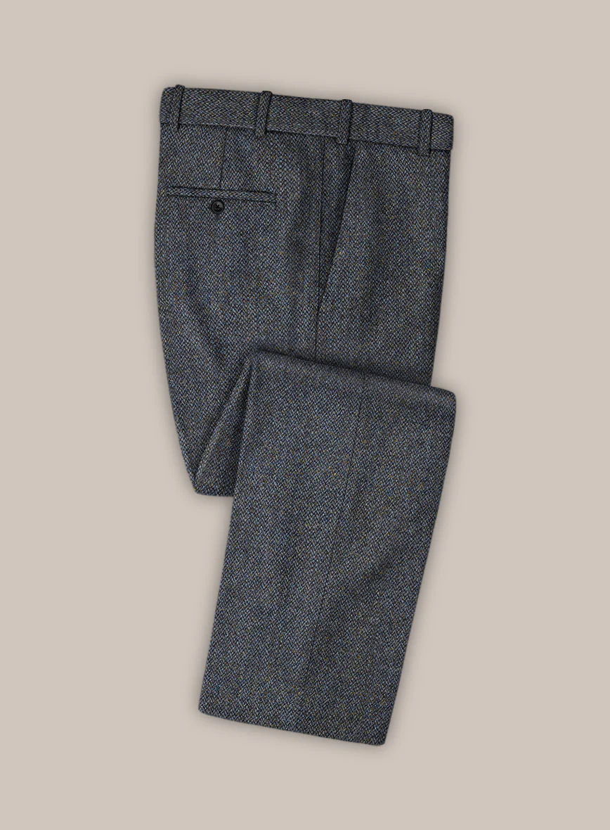 Harris Tweed Barley Blue Pants - Image 2