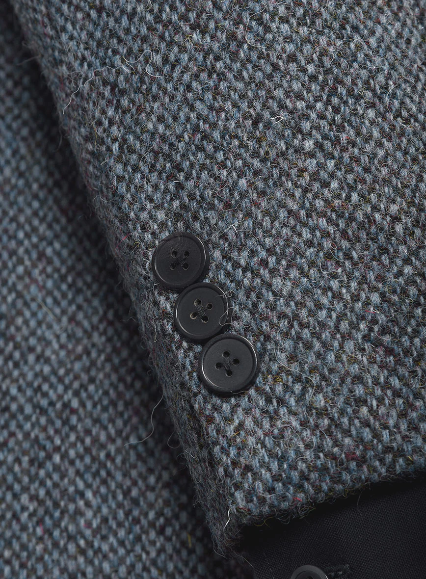 Harris Tweed Barley Blue Jacket - Image 3