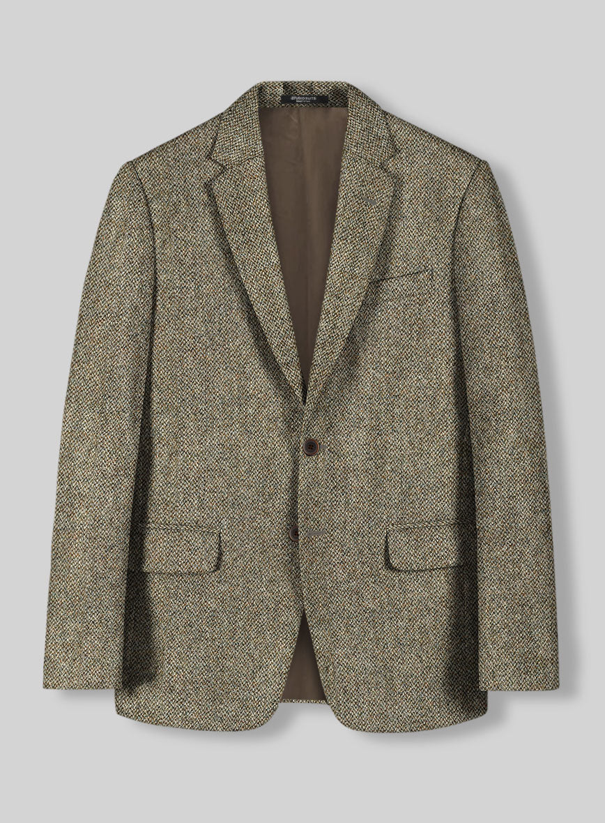 Harris Tweed Barley Brown Suit - Image 4