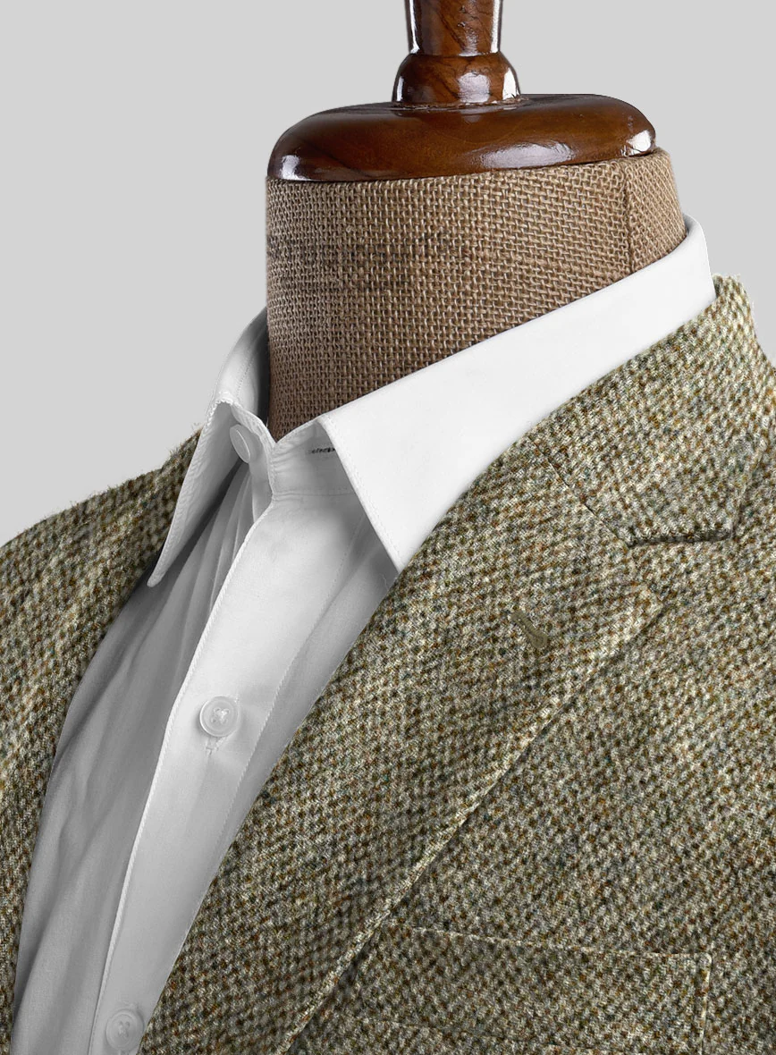 Harris Tweed Barley Brown Suit - Image 5