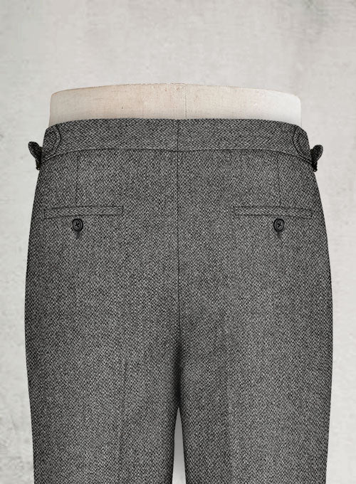 Harris Tweed Barley Gray Highland Trousers - Image 5