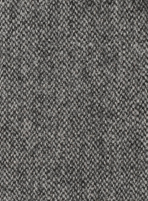 Harris Tweed Barley Gray Pea Coat - Image 2