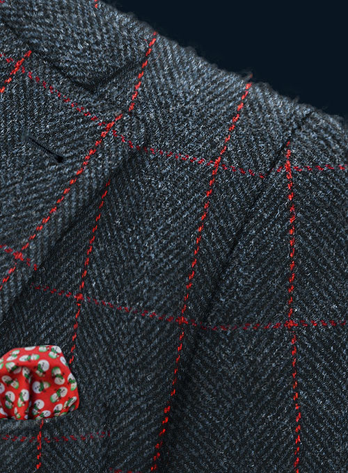 Harris Tweed Blue Checks Suit - Image 3