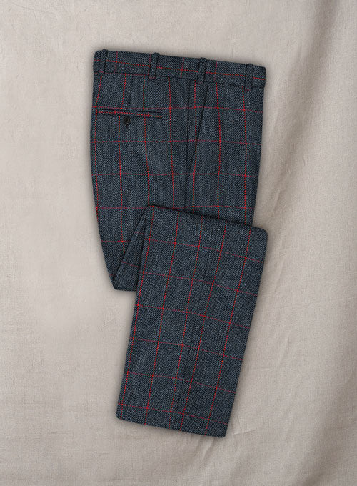 Harris Tweed Blue Checks Suit - Image 4