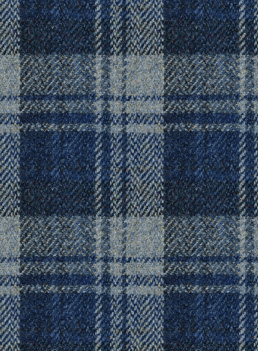 Harris Tweed Blue Tartan Jacket - Image 6