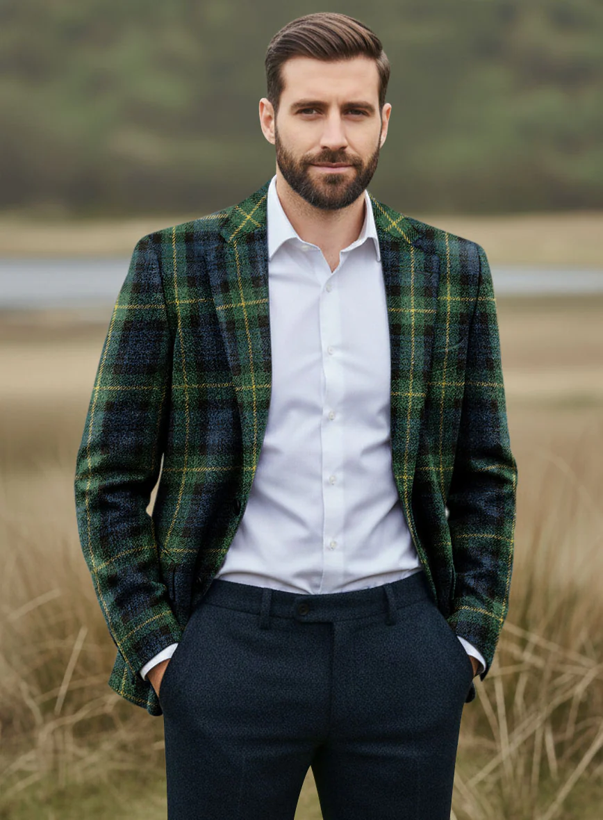 Harris Tweed Bluefern Tartan Suit - Image 2