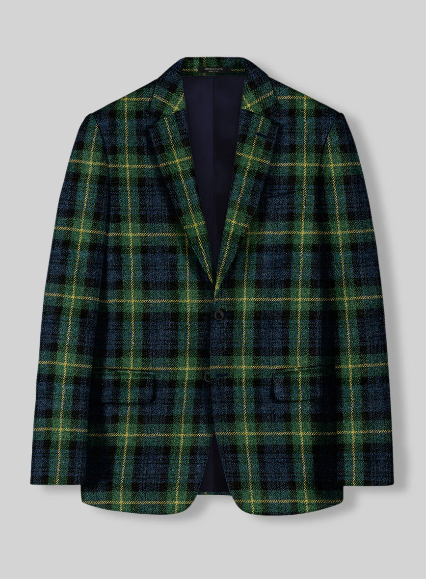 Harris Tweed Bluefern Tartan Suit - Image 4