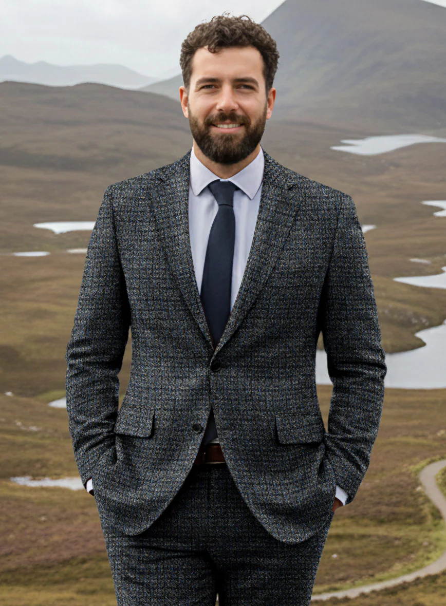 Harris Tweed Bluevale Hopsack Jacket - Image 2