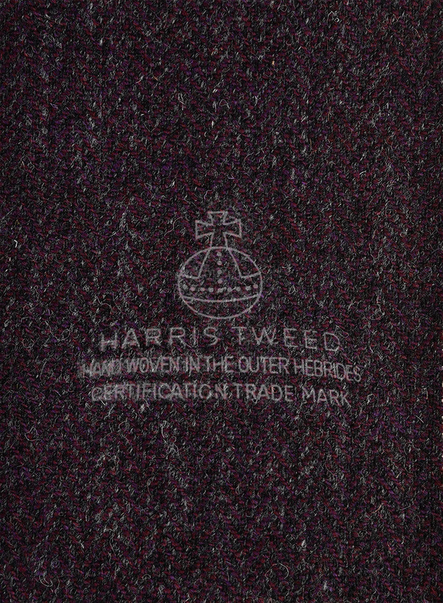 Harris Tweed Bramblewine Herringbone Pants - Image 2
