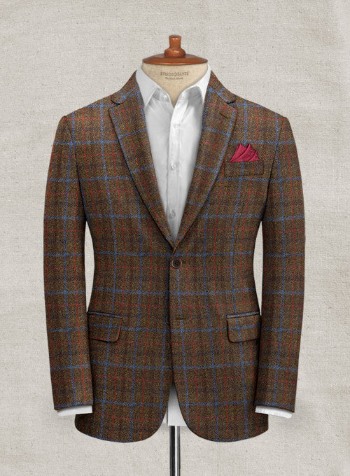 Harris Tweed Brown Checks Suit - Image 2