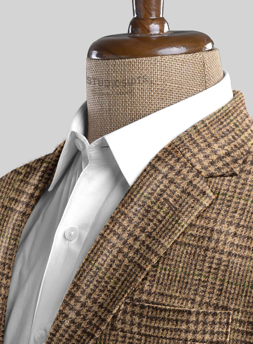 Harris Tweed Brown Glen Suit - Image 4