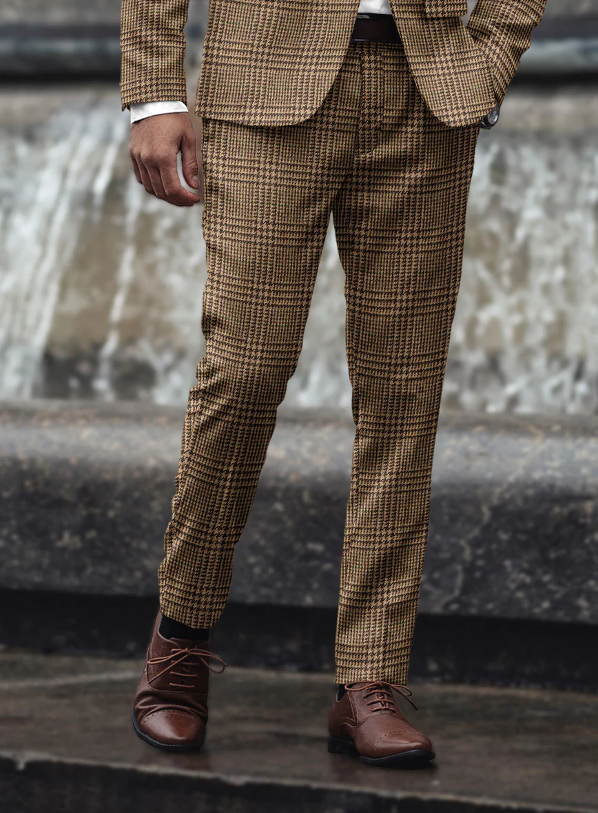 Harris Tweed Brown Glen Suit - Image 5