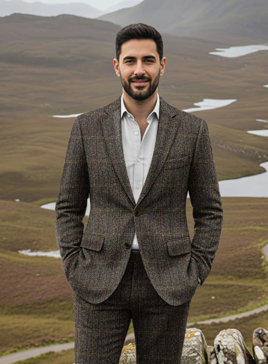 Harris Tweed Cairnrock Herringbone Suit - Image 3