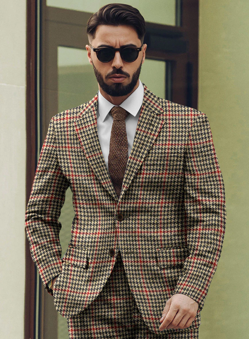 Harris Tweed Carmine Beige Jacket - Image 2