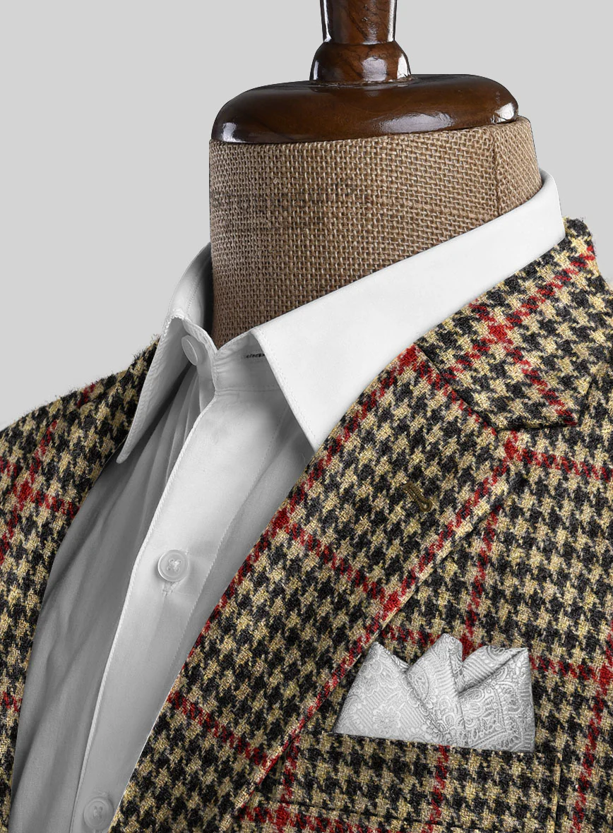 Harris Tweed Carmine Beige Suit - Image 5