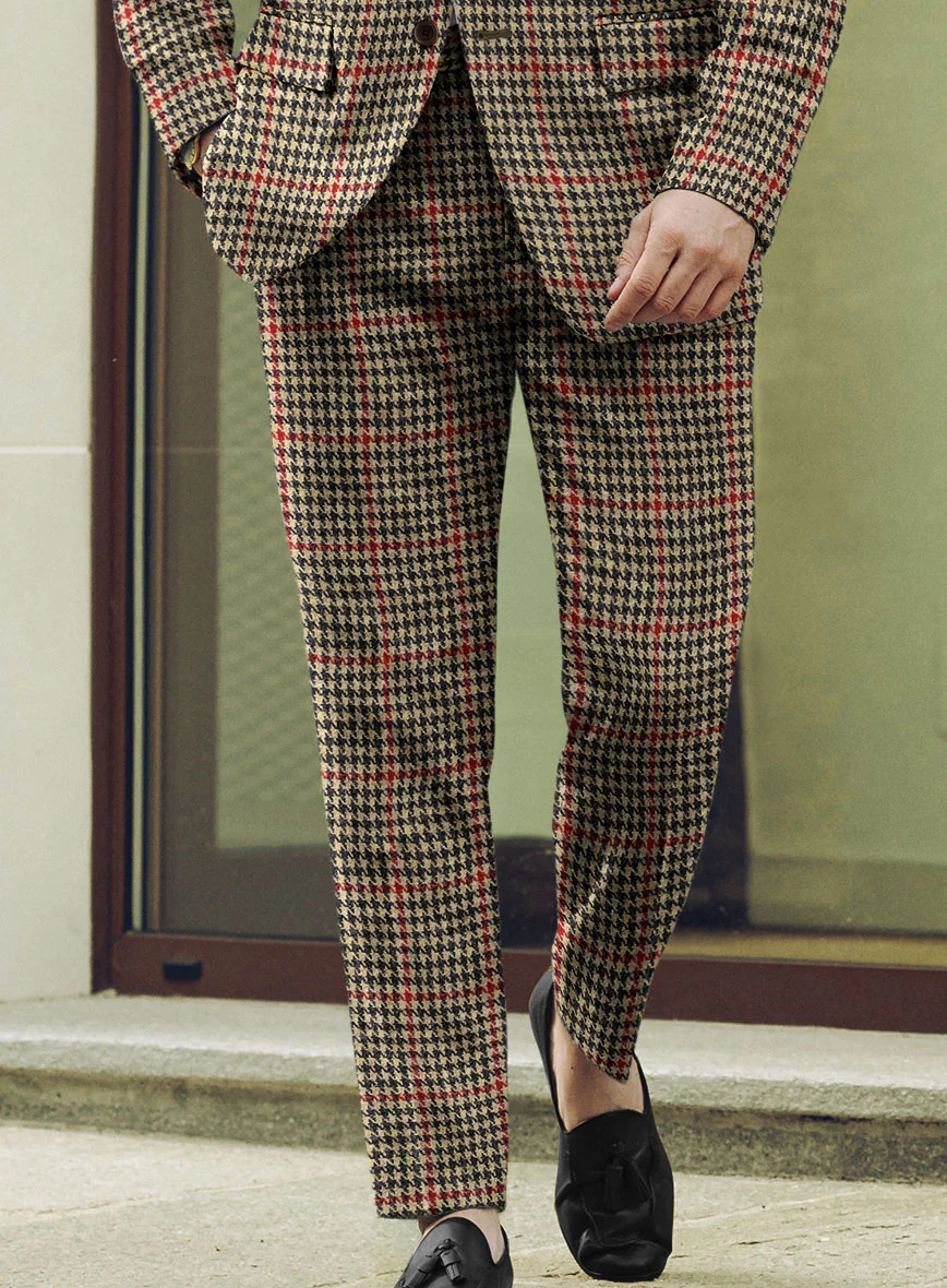 Harris Tweed Carmine Beige Suit - Image 7