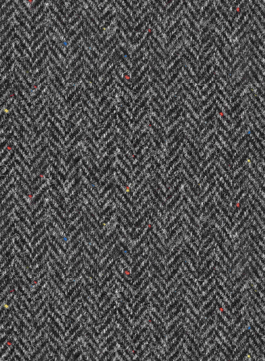Harris Tweed Charcoal Chevron Suit - Image 6