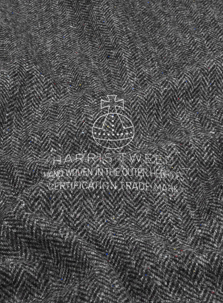 Harris Tweed Charcoal Chevron Suit - Image 7