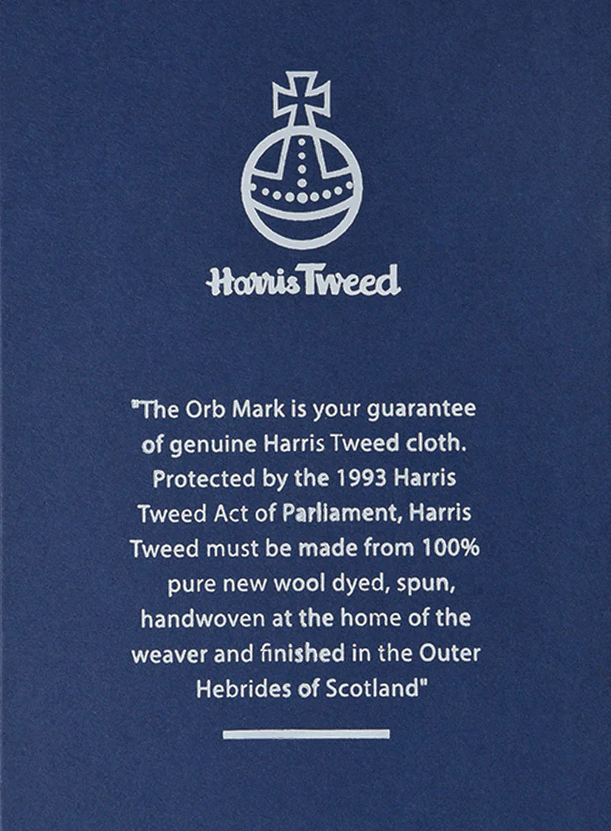 Harris Tweed Charcoal Chevron Tweed GQ Overcoat - Image 5