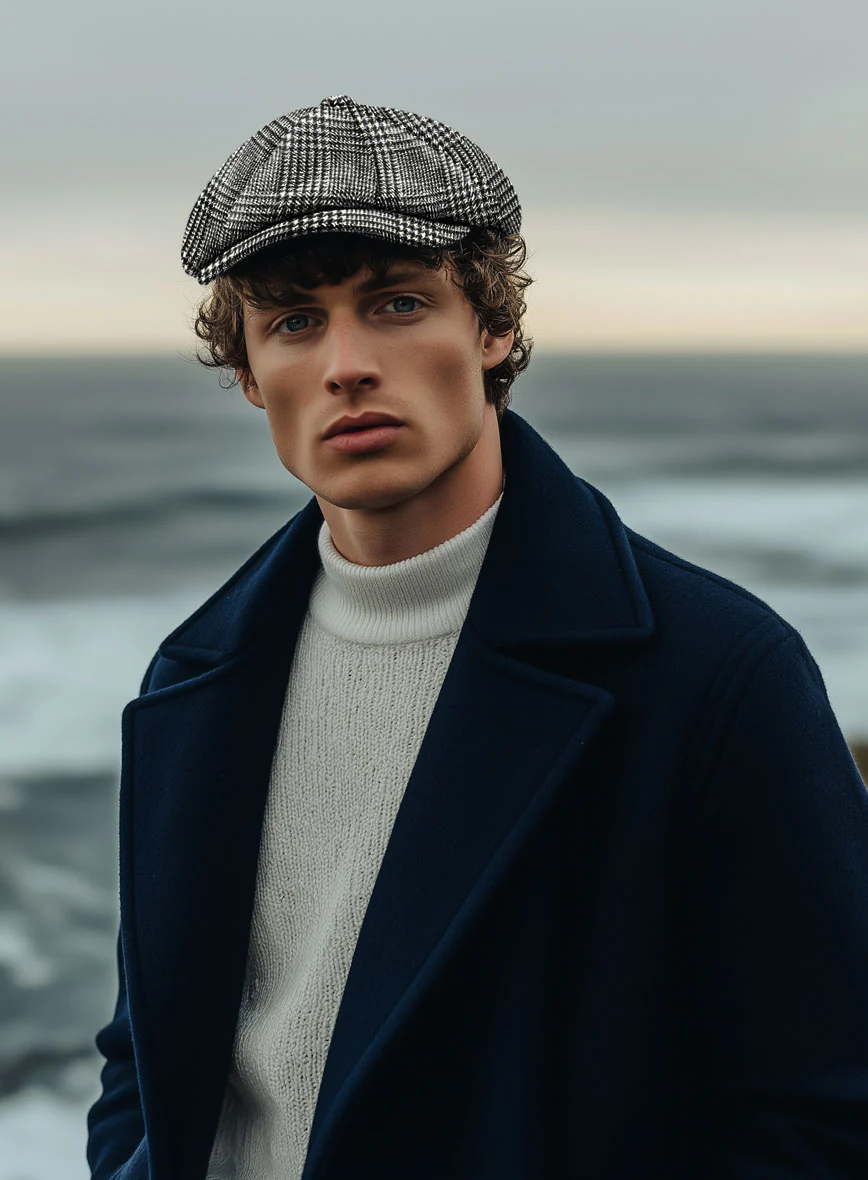Harris Tweed Classic Glen Newsboy Cap - Image 2