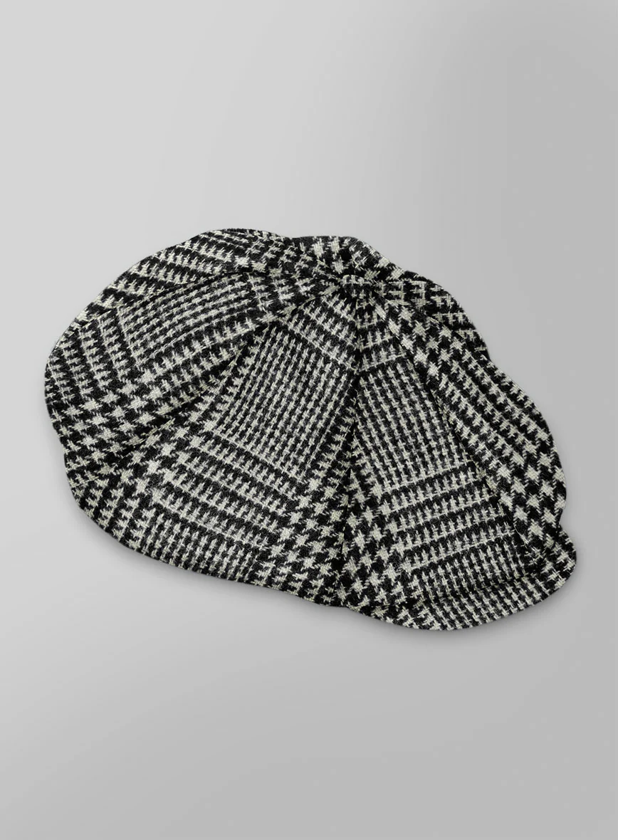 Harris Tweed Classic Glen Newsboy Cap - Image 3