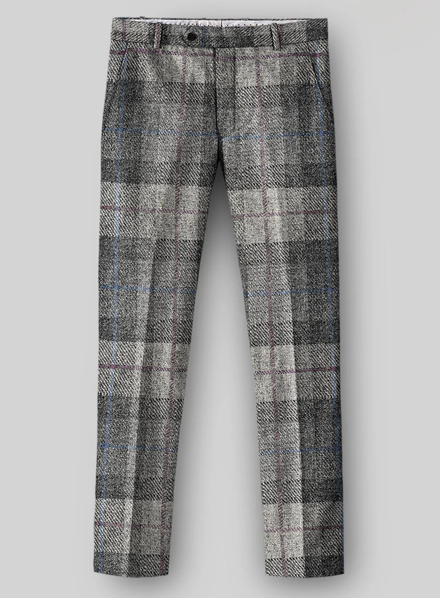 Harris Tweed Classic Gray Tartan Pants