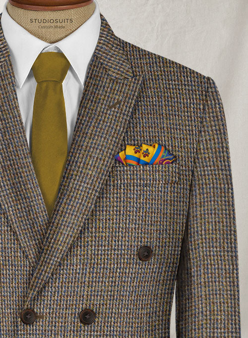 Harris Tweed Classic Weave Double Breasted Jacket - Image 2