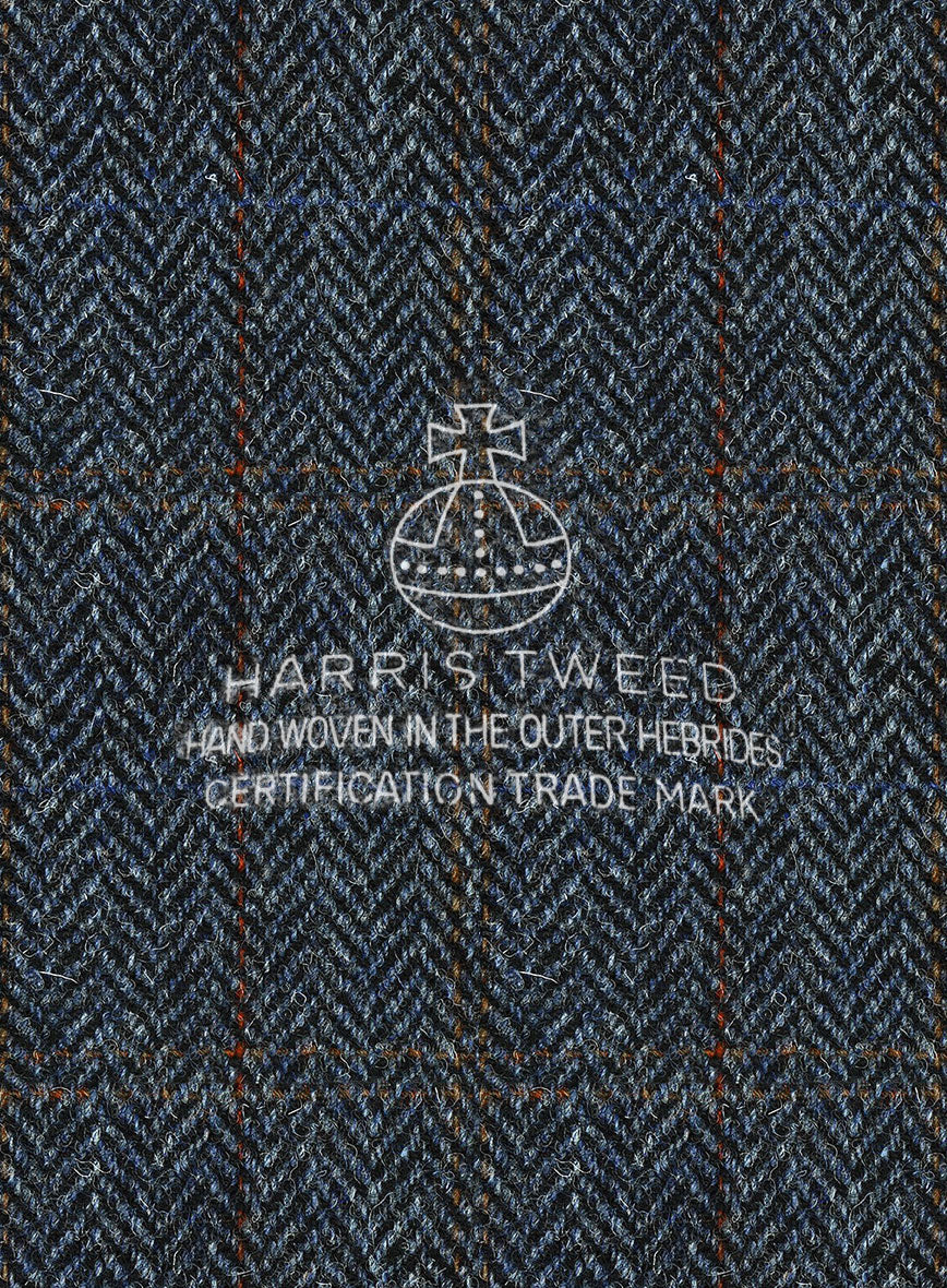 Harris Tweed Country Blue Suit - Image 8
