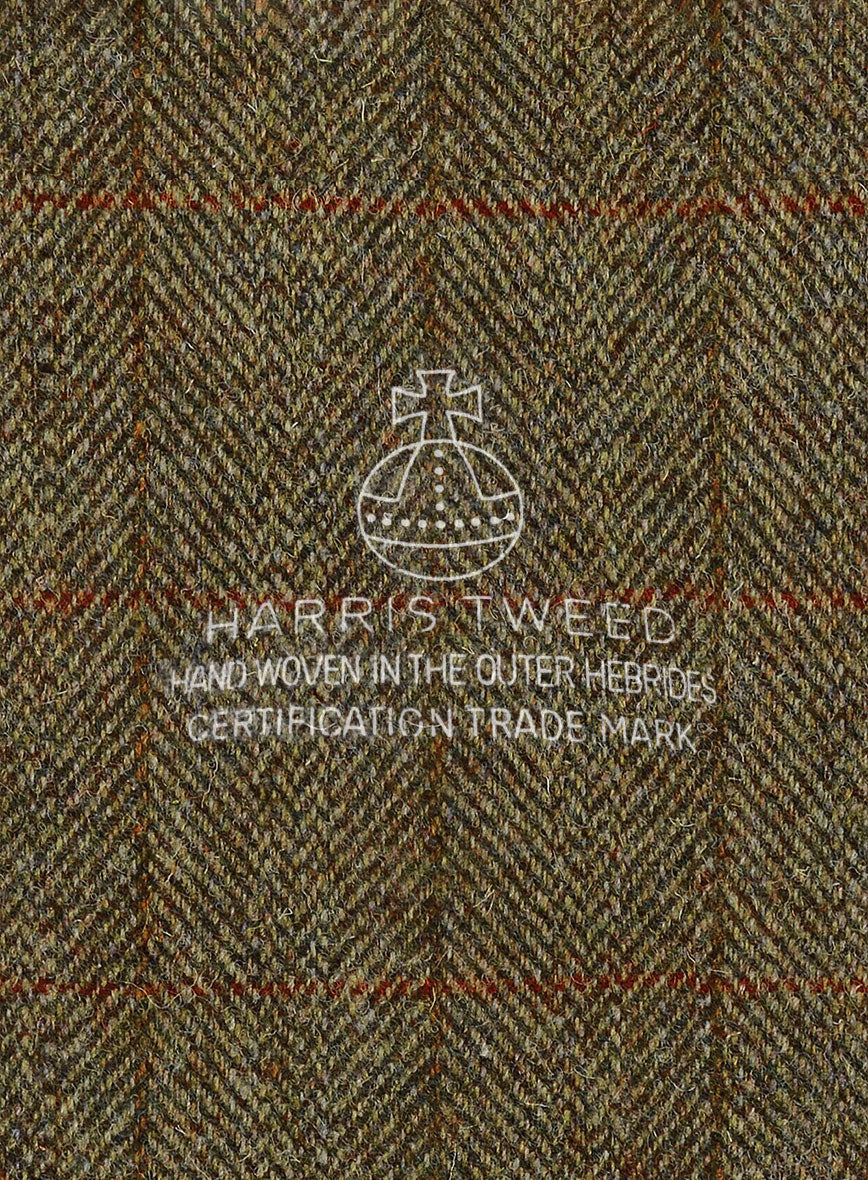 Harris Tweed Country Brown Check Jacket - Image 5