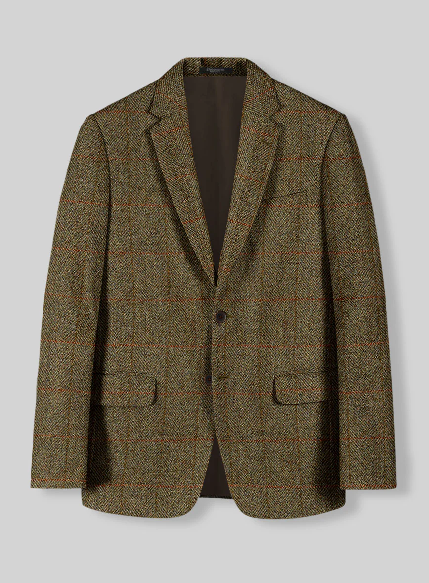 Harris Tweed Country Brown Check Suit - Image 3