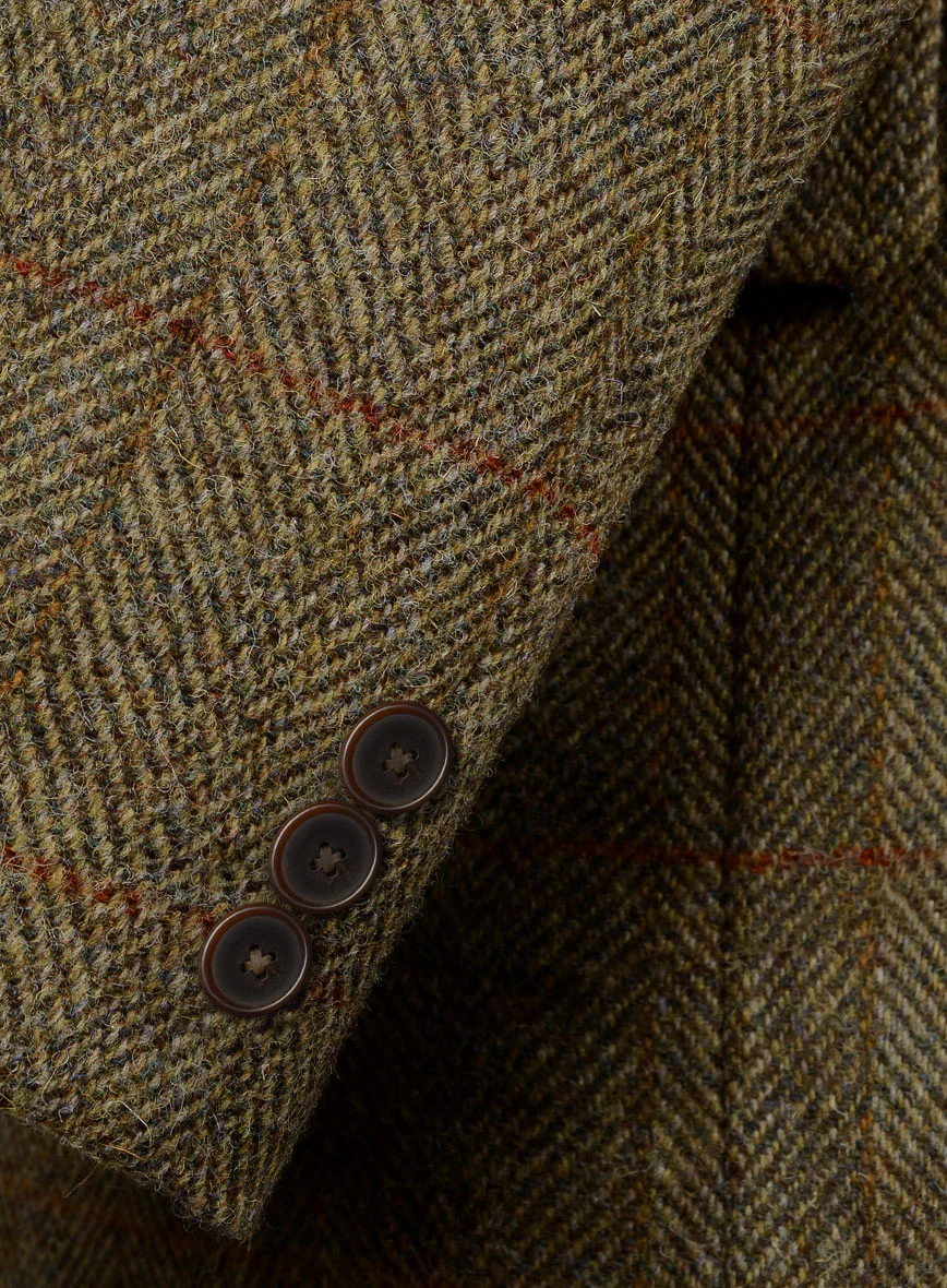 Harris Tweed Country Brown Check Suit - Image 5