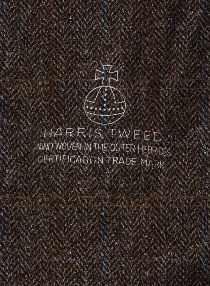 Harris Tweed Country Dark Brown Patch Pocket Jacket - Image 5
