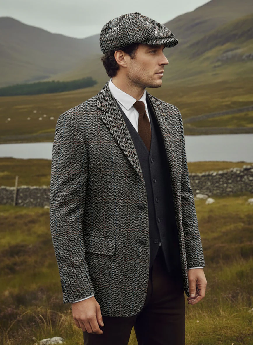 Harris Tweed Country Gray Jacket - Image 4