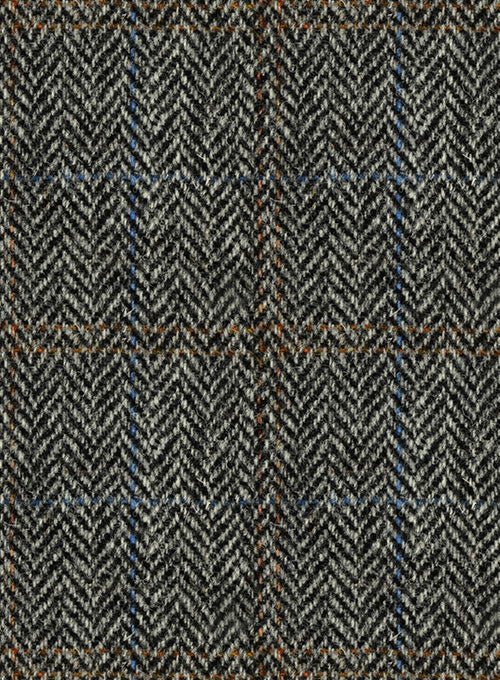 Harris Tweed Country Gray Pea Coat - Image 2