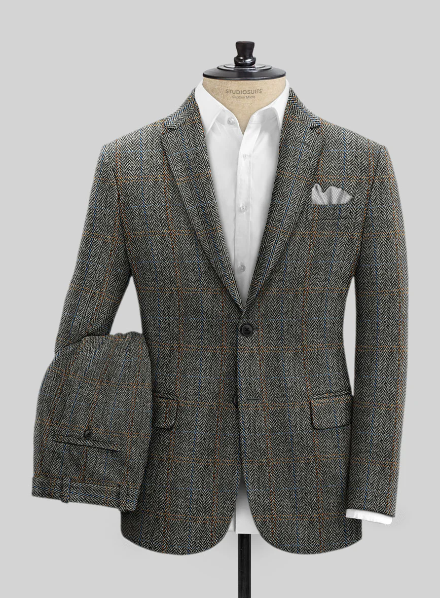 Harris Tweed Country Gray Suit - Image 2