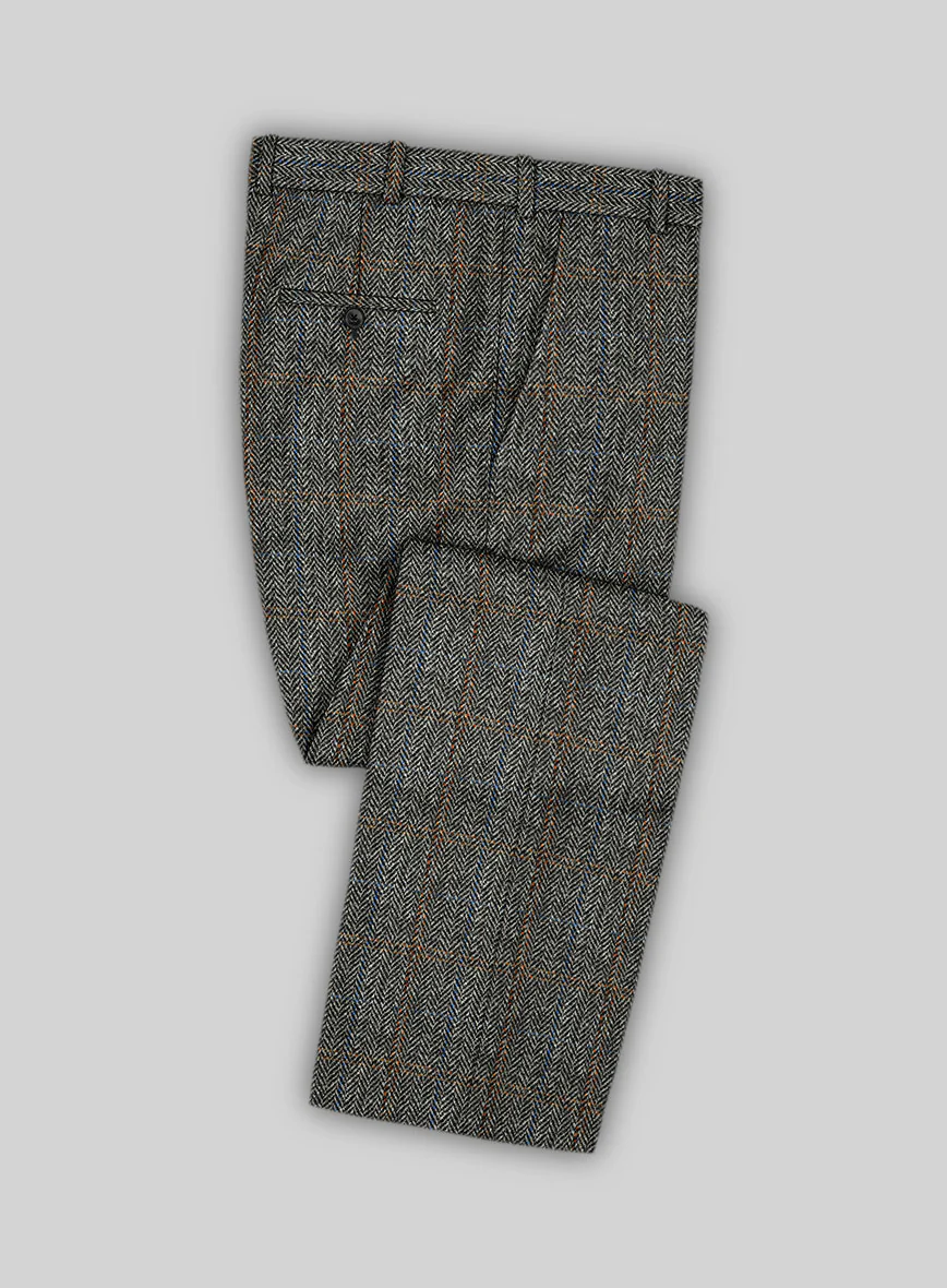 Harris Tweed Country Gray Double Breasted Suit - Image 3