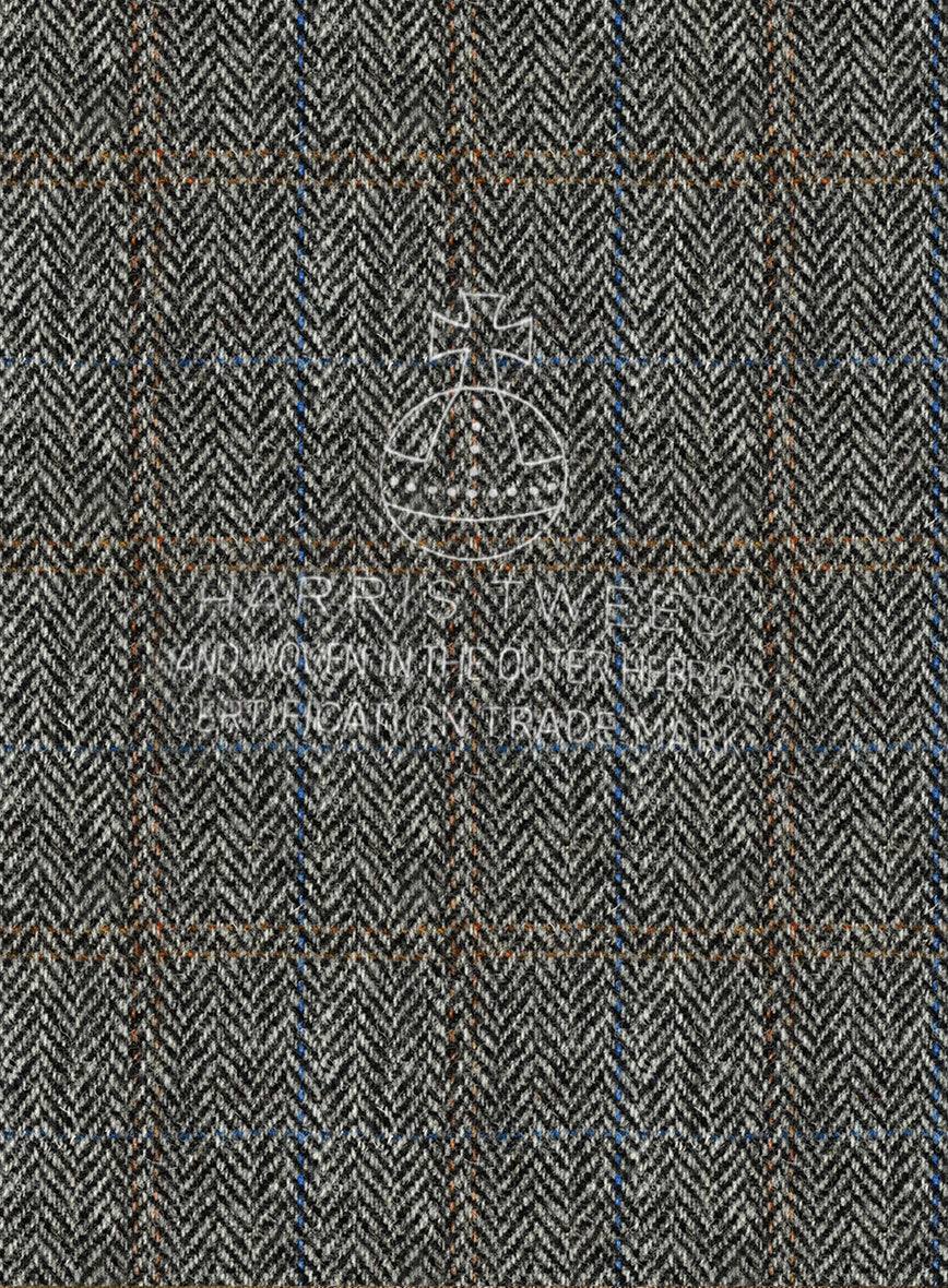 Harris Tweed Country Gray Double Breasted Suit - Image 4