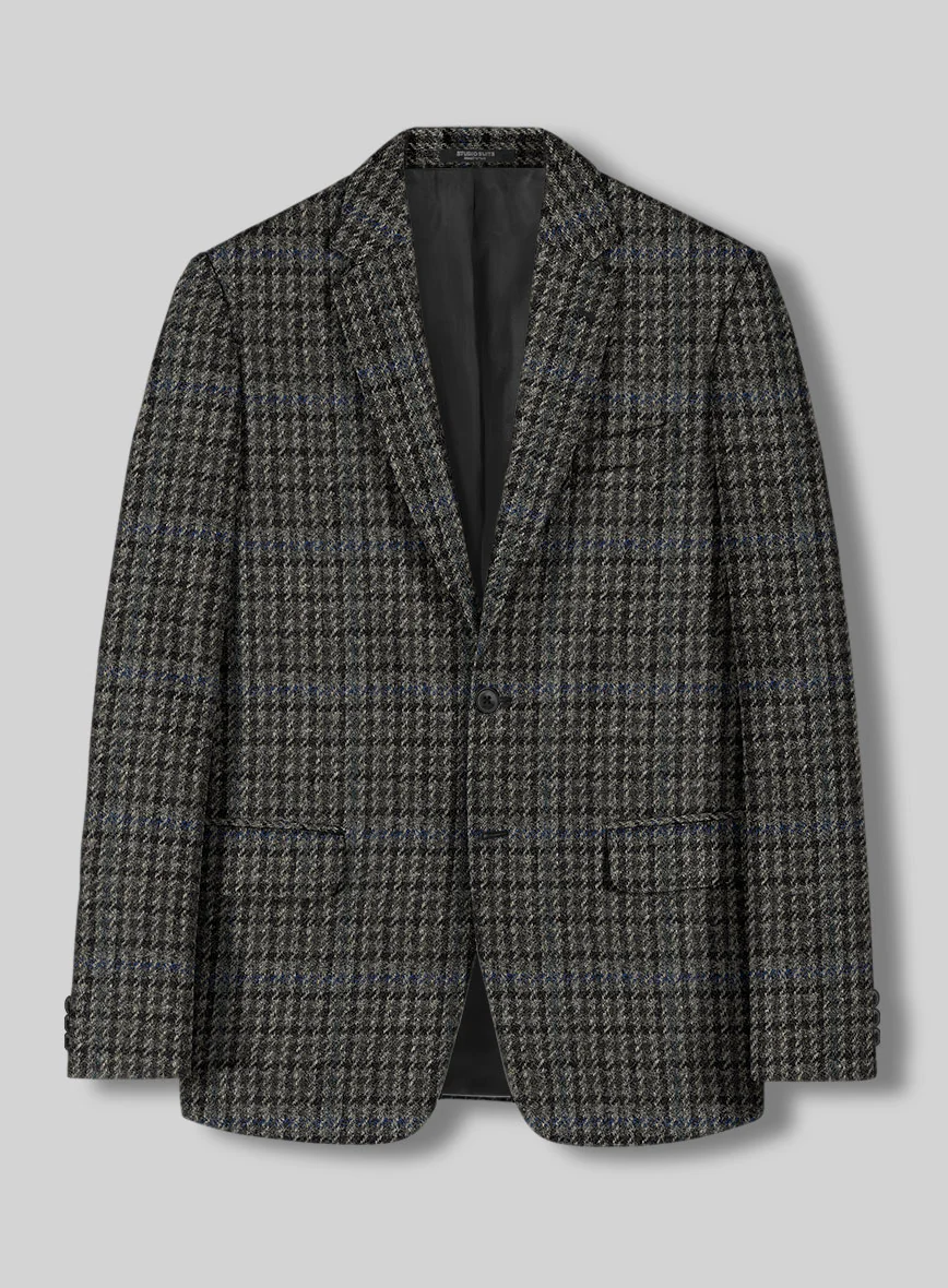 Harris Tweed Dark Gray Check Suit - Image 3