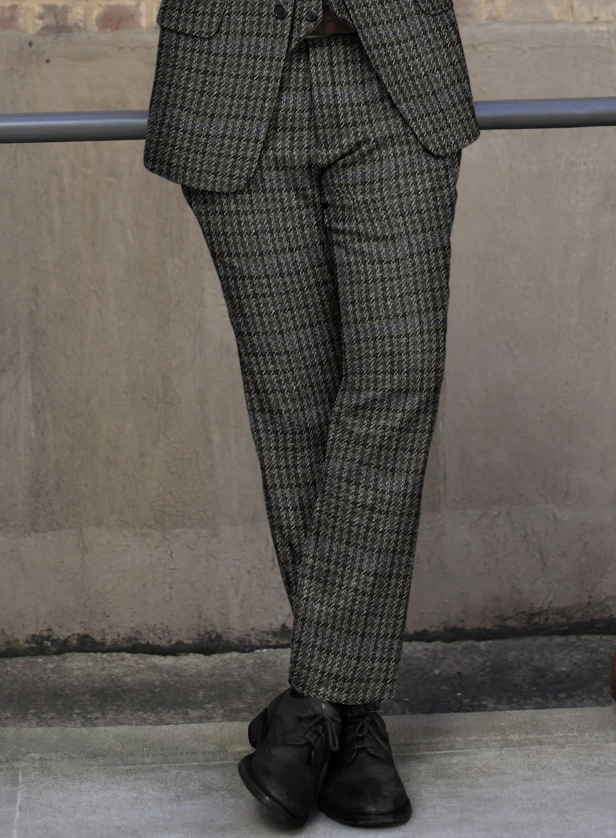 Harris Tweed Dark Gray Check Suit - Image 5