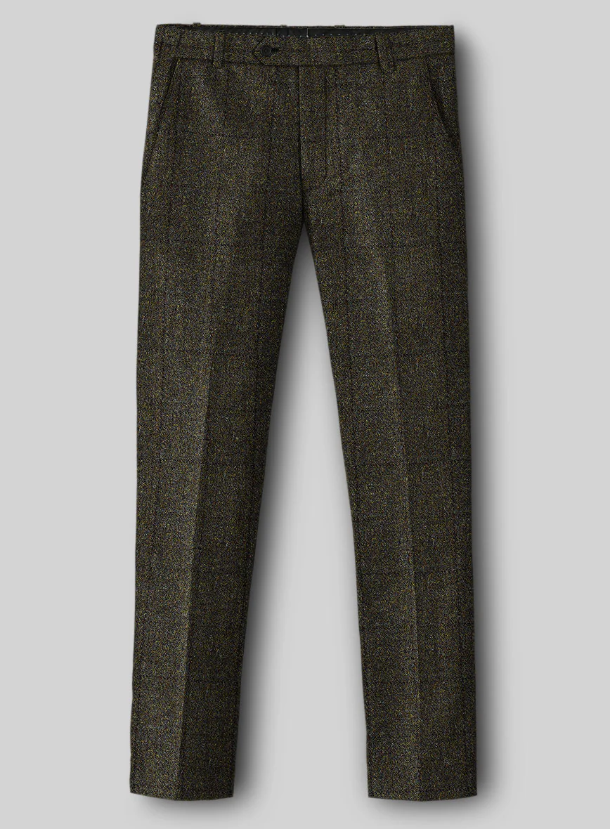 Harris Tweed Dark Green Check Suit - Image 5