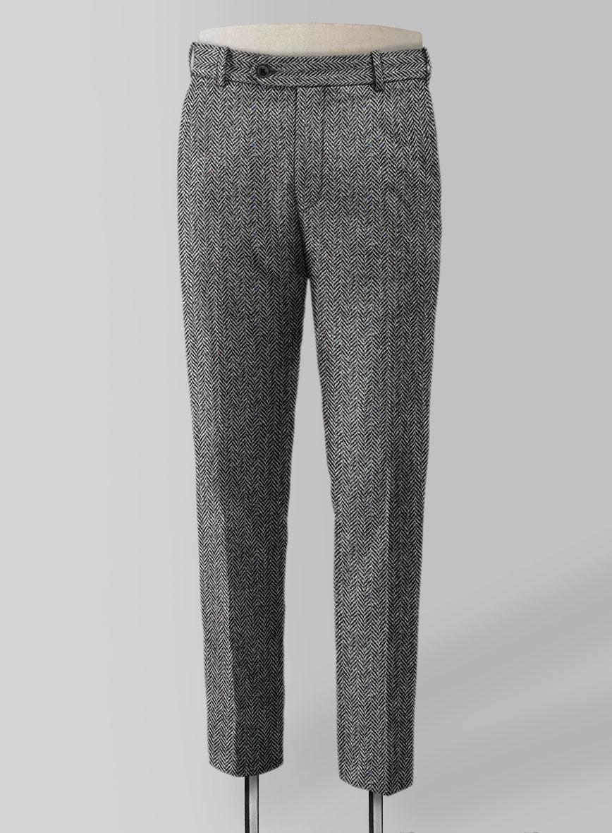 Harris Tweed Gray Chevron Suit - Image 4