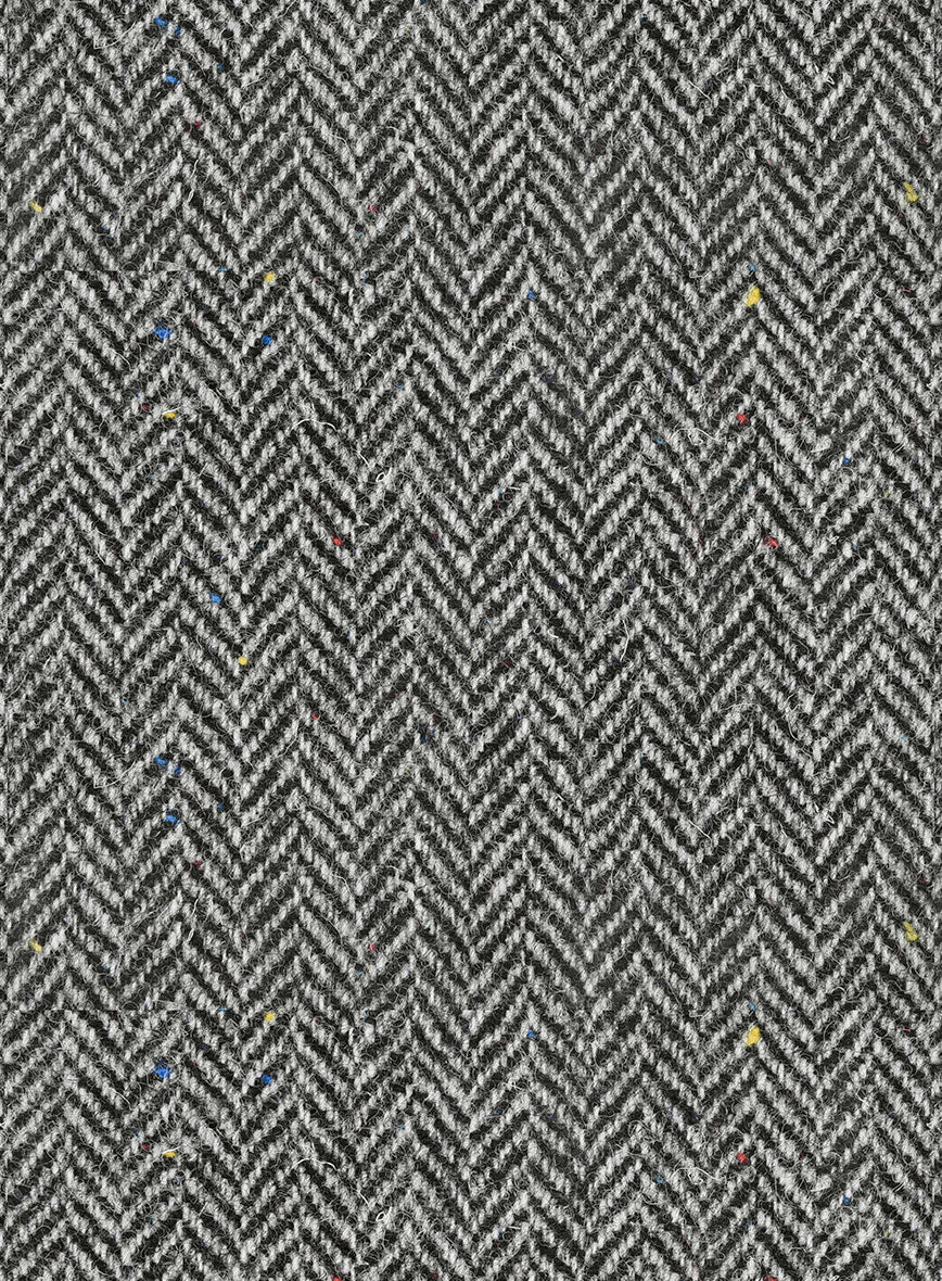 Harris Tweed Gray Chevron Suit - Image 6
