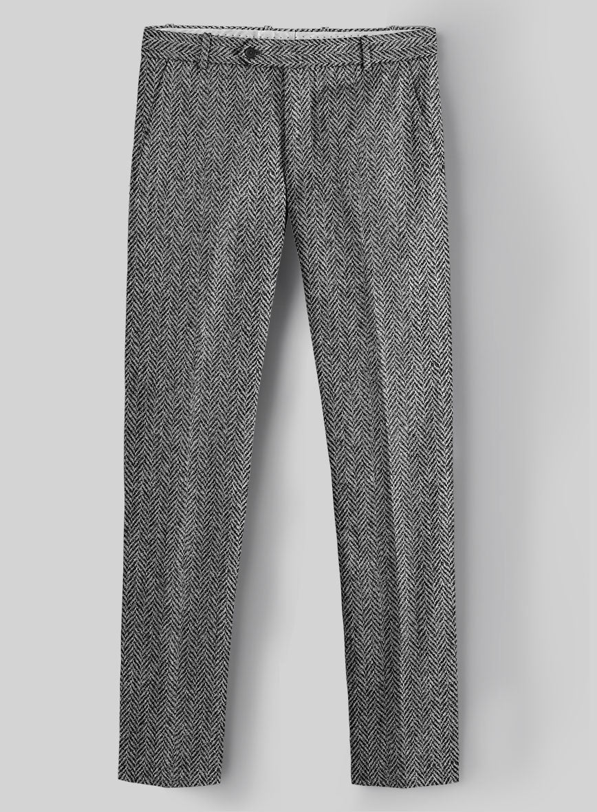 Harris Tweed Gray Herringbone Suit - Image 5