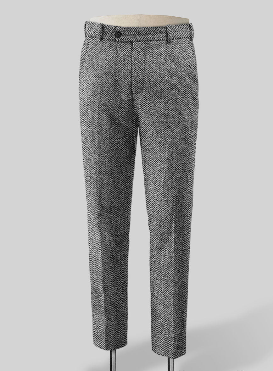 Harris Tweed Gray Herringbone Suit - Image 6