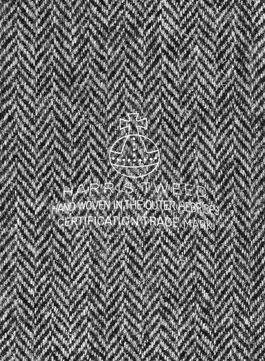 Harris Tweed Gray Herringbone Suit - Image 7