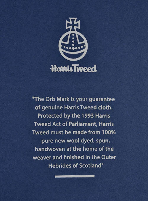Harris Tweed Gray Speckled Pea Coat - Image 5