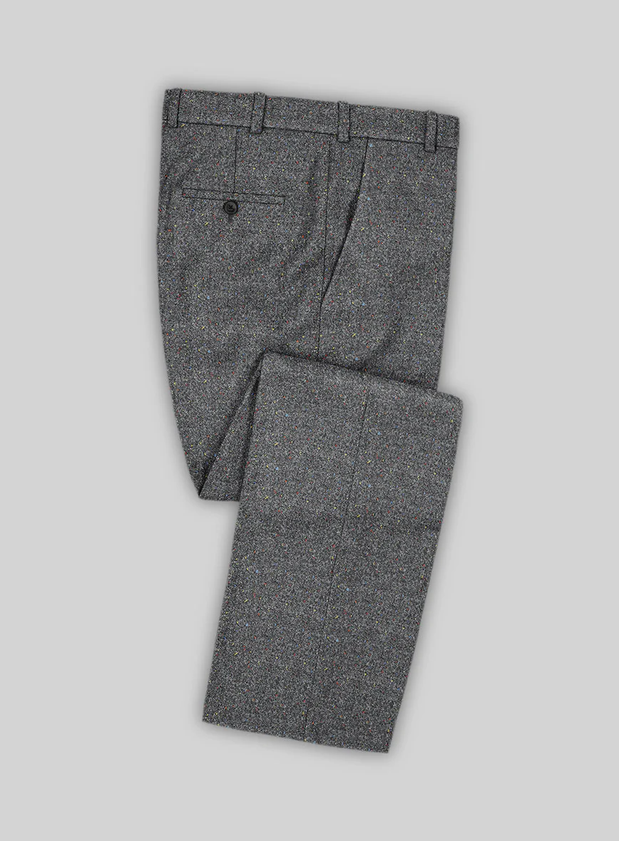 Harris Tweed Gray Speckled Suit - Image 5