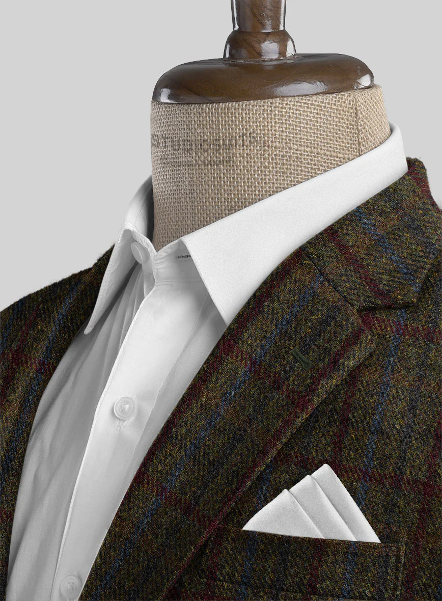 Harris Tweed Green Check Jacket - Image 2