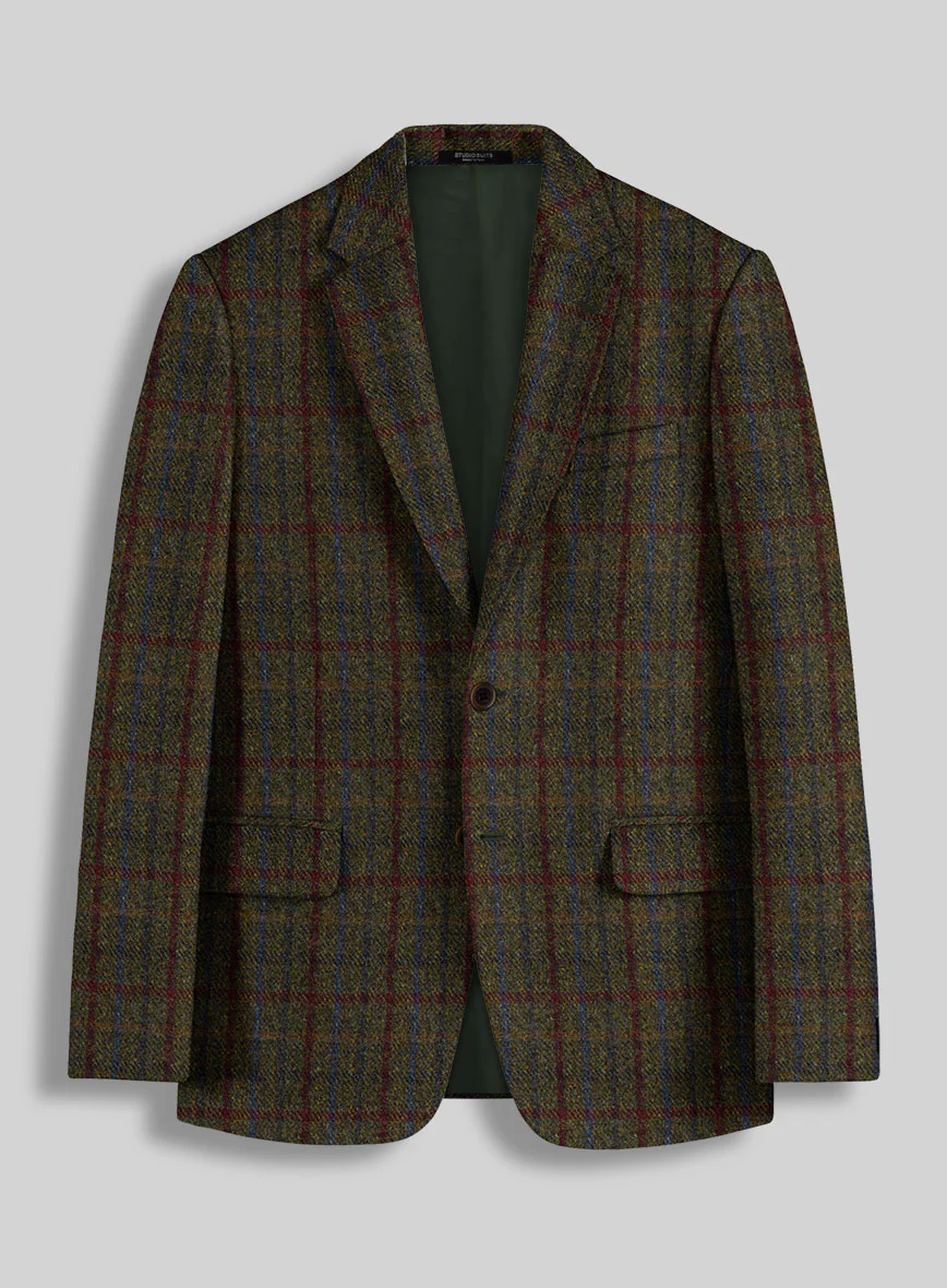 Harris Tweed Green Check Suit - Image 3