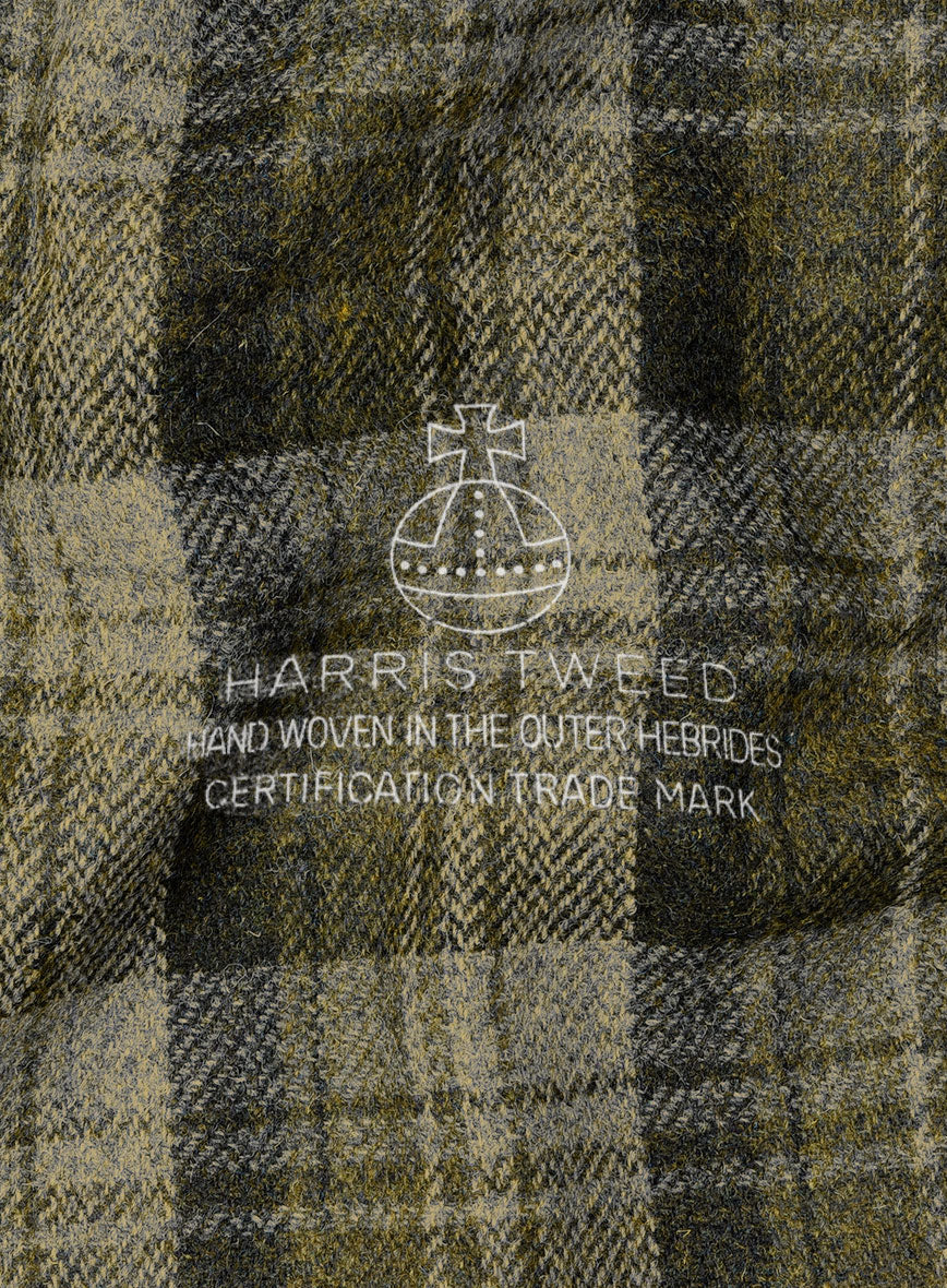 Harris Tweed Green Tartan Pants - Image 3